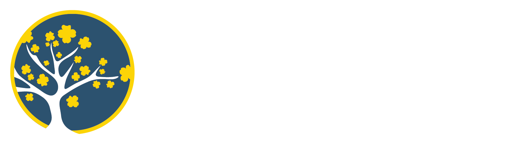 the dogwood apartments logo on a black background with the words dogwoods apartments